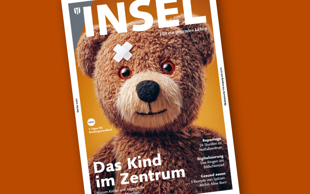 insel_magazin_herbst_2025_8_5_de.png Zoom: Die November-Ausgabe des INSEL Magazins stellt Kinder und Jugendliche in den Mittelpunkt und zeigt: Um kranken Kindern und ihren Familien ganzheitlich zu helfen, braucht es die interprofessionelle Zusammenarbeit von allen.