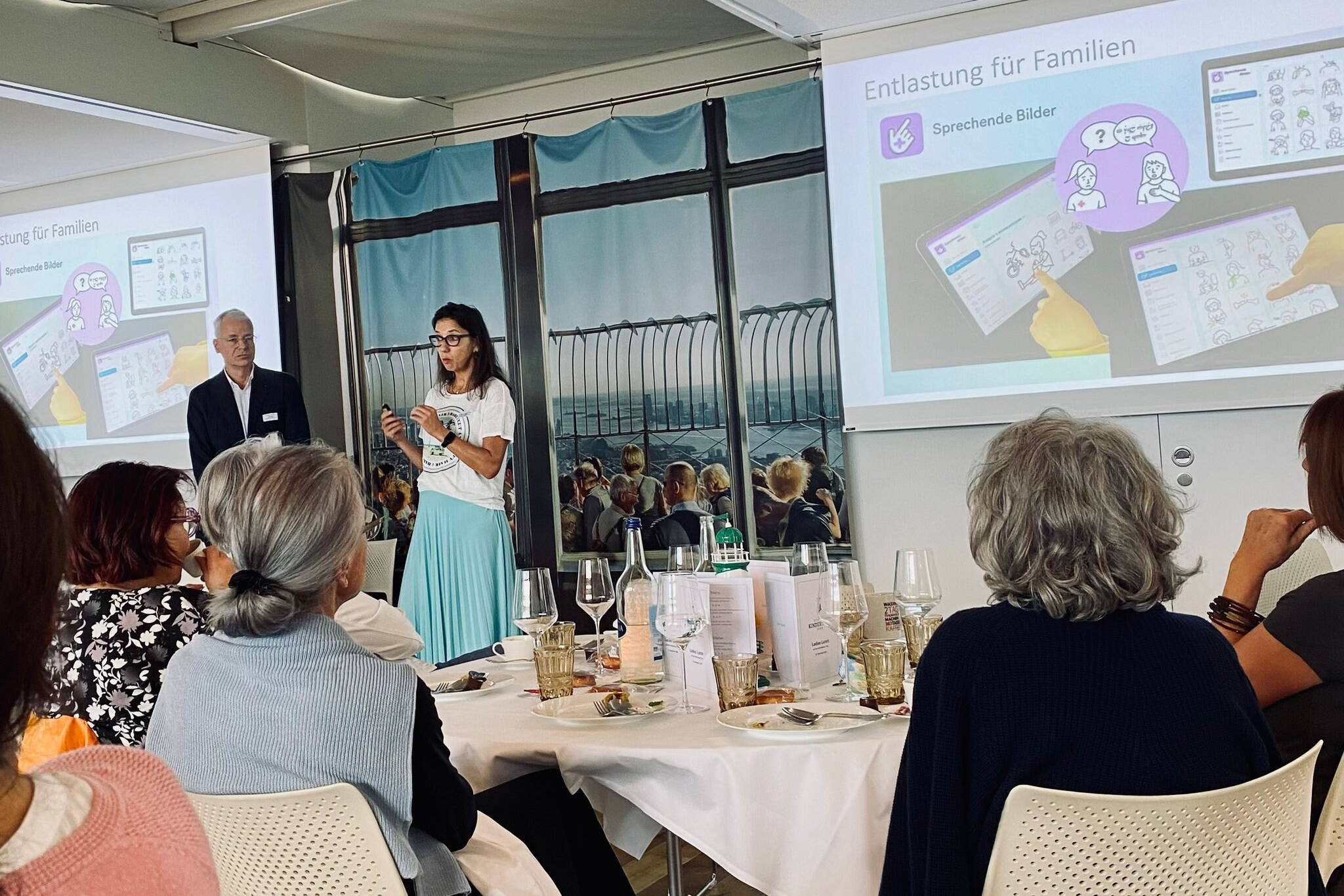 Stiftung KinderInsel Zoom: Ladies Lunch, Spendenanlass der Stiftung KinderInsel Schlossberg Thun